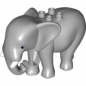 Preview: DUPLO Elefant hellgrau m. Stoßzähnen 4559953