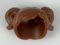 Preview: LEGO Hair female pigtails brown (35701) T08