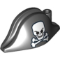 Preview: LEGO Minifig Piraten Hut "Schädel" schwarz (2528) T05