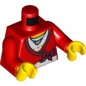 Preview: LEGO Minifig weiblicher Torso rot "Herzkette" (323) R05