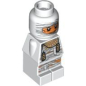 Preview: LEGO Microfigur Pharao (Ramses Spiel) weiss 87598 Y09