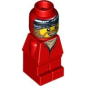 Preview: LEGO Microfigur Spieler (Ramses Spiel) rot  87597 Y09