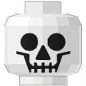 Preview: LEGO Minifig Kopf Schädel weiss (4651445) S08