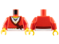 Preview: LEGO Minifig weiblicher Torso rot "Herzkette" (323) R05
