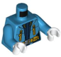 Preview: LEGO Minifig Torso dunkel azur "ARCTIS"  (1354) Q05