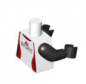 Preview: LEGO Minifig Torso weiss/rot "SPORT"  (2896) R10