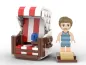 Preview: Kiddicraft Set Figur mit Strandkorb (KC1303)