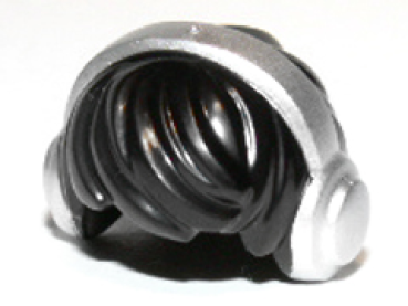 LEGO Minifig Haare kurz Kopfhörer "DJ" schwarz (10166) T08