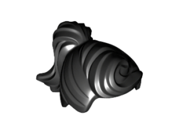 LEGO Haare Zopf schwarz(13785) T07