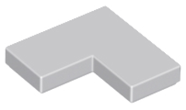 LEGO Eck-Fliese 2x2 hell-grau (14719)