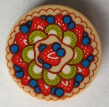 LEGO Fliese 2x2 rund "Obsttorte" (14769) T09