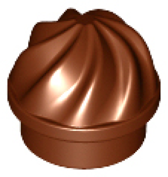 LEGO part Swirl / Twist brown (15470) T14