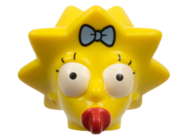 LEGO Minifig Head Simpsons Maggie  S06