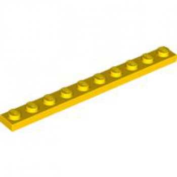 LEGO Platte 1x10 gelb (4477)