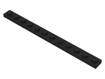 Lego 10 Stück Platte in schwarz 1x12 60479 schwarze Platten Bauplatte Neu 