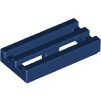 LEGO Fliese Grill 1x2 dunkel-blau (2412) E2