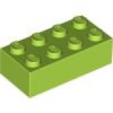 LEGO Stein 2x4 hell-grün (3001)