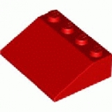 LEGO Dachstein rot 3x4 (3297)