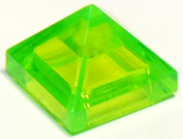 LEGO slope 1x1x2/3 trans bright green (22388) A3