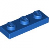LEGO Platte 1x3 blau (3623)