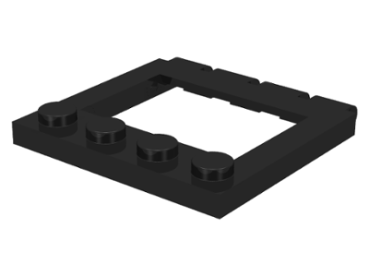 LEGO Platte Gelenkplatte 4x4 schwarz (2349) O13