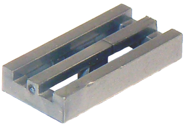 LEGO Fliese Grill 1x2 mattes silber (2412) E2