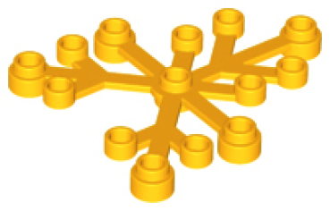 LEGO Pflanze Blätter 6x5 zart orange (2417) U10