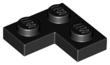 LEGO Plate Corner 2x2 black (2420)