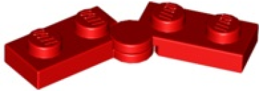 LEGO Gelenk Platte 1 x 4 Schwenkbar rot (2429 / 2430) G05
