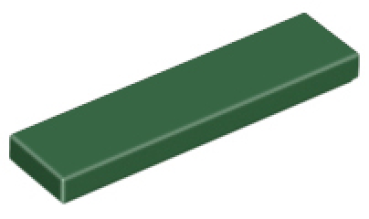 LEGO Fliese 1x4 dunkelgruen (2431)