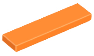 LEGO Fliese 1x4 orange (2431) j2