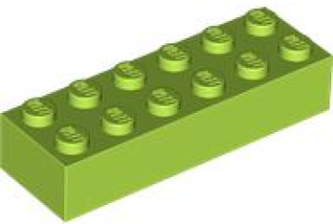 LEGO Stein 2x6 hell-grün 44237 (2456)