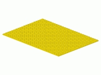 JUNIOR Bauplatte große Noppen gelb 20 x 28