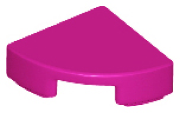 LEGO Fliese rund Viertel  1x1 magenta (25269)