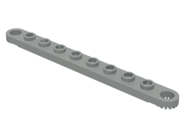 LEGO Technic Platte/Liftarm gezahnt 1x10 alt-hellgrau (2719) O09