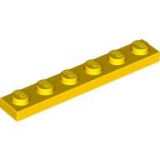 LEGO Platte 1x6 gelb (3666)