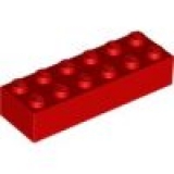 LEGO Stein 2x6 rot (2456)