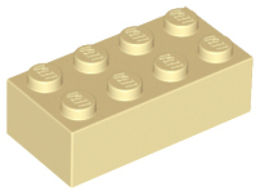 LEGO Stein 2x4 beige / sand (3001)