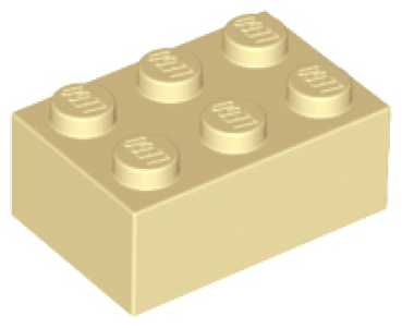LEGO Stein 2x3 beige / sand (3002)