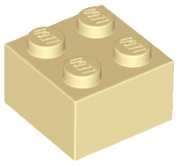 LEGO Stein 2x2 beige/tan (3003)