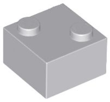 LOGI Bausteine 16x16 mm silber