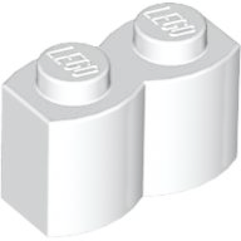 LEGO Stein Palisade 1x2 weiss (30136) N10