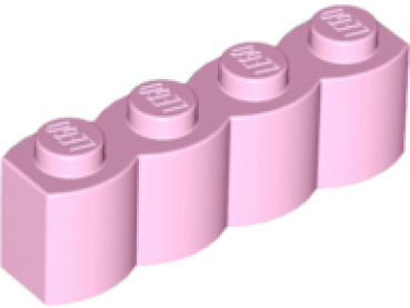LEGO Stein Palisade 1x4 rosa (30137)