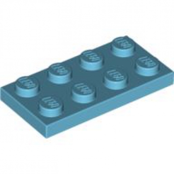 LEGO Plate 2x4 azure blue (3020) PL