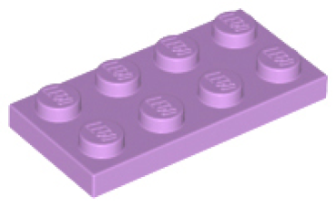LEGO Plate 2x4 medium lavender (3020) PL