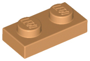 LEGO Platte 1x2 nougat (3023) PL