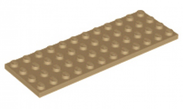 LEGO Platte 4x12 dunkel beige (3029)