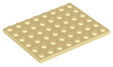 LEGO Platte 6x8 beige (3036)