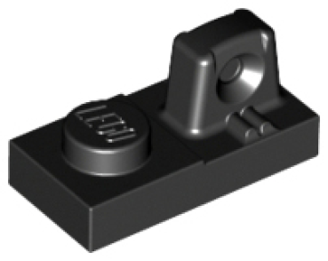 LEGO Platte mit Gelenkfinger 1x2 schwarz (30383) G05