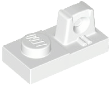 LEGO Platte mit Gelenkfinger 1x2 weiß (30383) G05